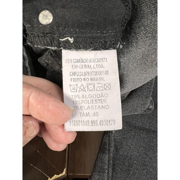 M. Officer Black Jeans Women's 40 (29") Brazilian Jeans‎ Excellent Condition - Picture 6 of 7